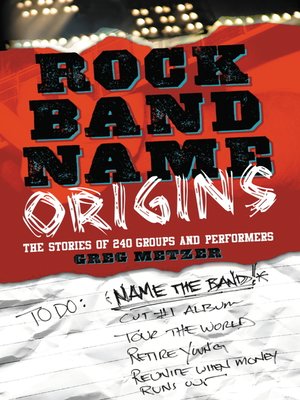 cover image of Rock Band Name Origins